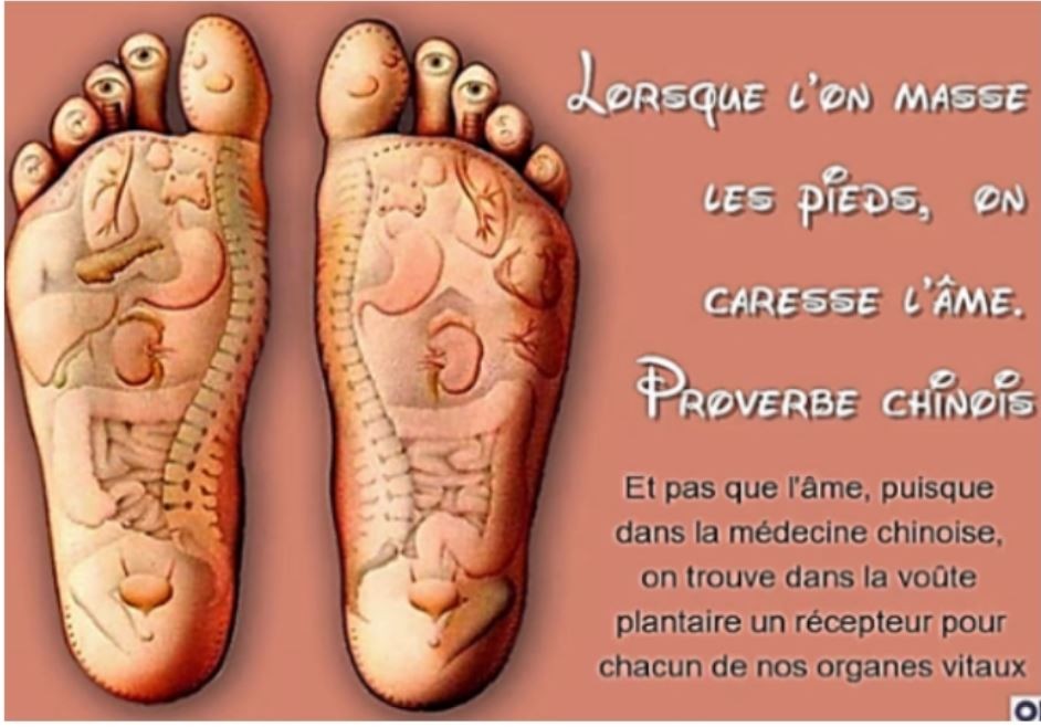 Pieds caresse ame